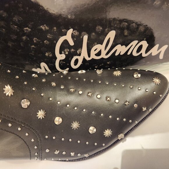 Sam Edelman Black Leather "Brian" Ankle Western Boots. NIB. Size 6.5 - Picture 3 of 11